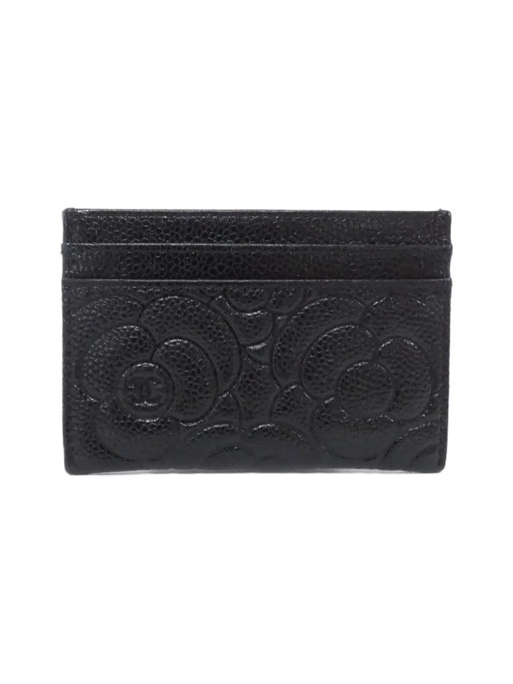 Chanel Card Case Card Holders Black